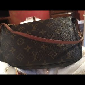 Louis Vuitton wristlet evening bag